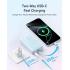 Anker A1689 Zolo Portable Charger, 20,000mAh 30W Power Bank with Built-in Lanyard USB-C Cable for Travel, Fast Charging Battery Pack - Black